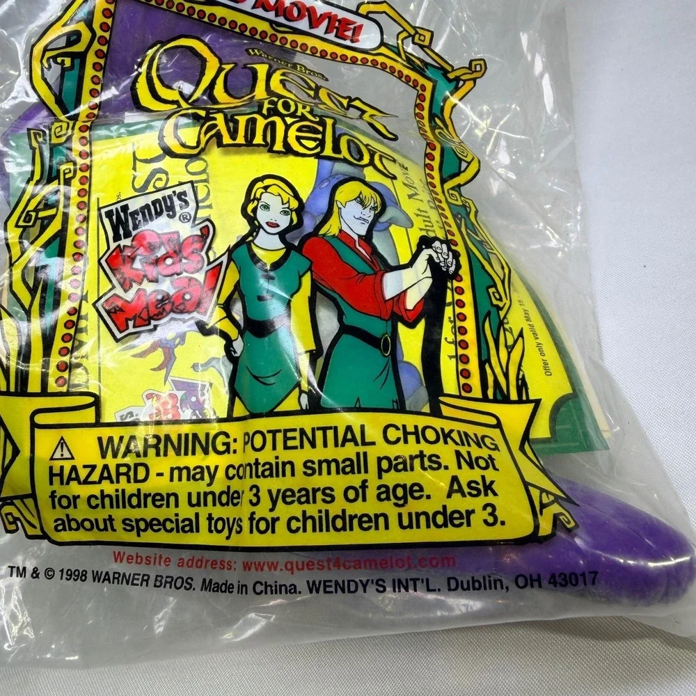 Quest for Camelot Toy Sword Wendy's 1998 Warner Bros. Movie Promo Kids Meal